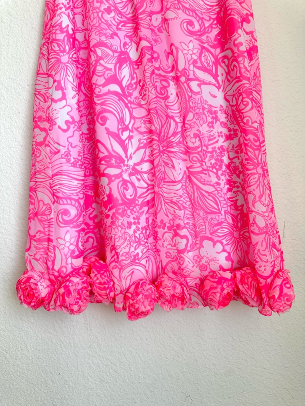 Lilly Pulitzer Linda Dress Pink Tropics Tint Bunny Hop Roses Tunic Small NWOT - Picture 6 of 14
